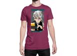 Maglietta Da Uomo Demon Anime Slayer Kimetsu No Yaiba Uzui Tengen 001, Man 2XL , Bordeaux