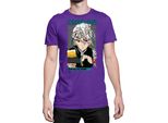 Maglietta Da Uomo Demon Anime Slayer Kimetsu No Yaiba Uzui Tengen 001, Man 3XL , Lilas