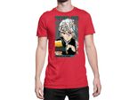 Maglietta Da Uomo Demon Anime Slayer Kimetsu No Yaiba Uzui Tengen 001, Man M , Rouge