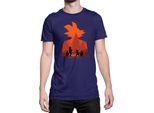 Maglietta Da Uomo Dragon Anime Manga Ball Z Goku 02, Man 3XL , Bleu Foncé