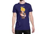 Maglietta Da Uomo Dragon Anime Manga Ball Z Goku 31, Man Xl , Bleu Foncé
