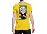 Maglietta Da Uomo Demon Anime Slayer Kimetsu No Yaiba Uzui Tengen 001, Man 2XL , Jaune