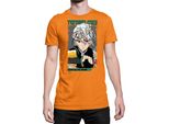 Maglietta Da Uomo Demon Anime Slayer Kimetsu No Yaiba Uzui Tengen 001, Man 2XL , Orange