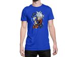 Maglietta Da Uomo Dragon Anime Manga Ball Z Goku 40, Man 2XL , Bleu