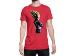 Maglietta Da Uomo Dragon Anime Manga Ball Z Vegeta 04, Man 3XL , Rouge