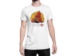 Maglietta Da Uomo Dragon Anime Manga Ball Z Vegeta Prince, Man 3XL , Blanc