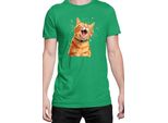 Maglietta Da Uomo Funny Cats Breeds American Shorthair Cat, Man S , Vert