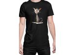 Maglietta Da Uomo Funny Cats Breeds Oriental Shorthair Cat, Man 3XL , Noir