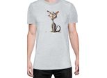 Maglietta Da Uomo Funny Cats Breeds Oriental Shorthair Cat, Man 2XL , Gris