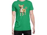 Maglietta Da Uomo Dogs Breeds Chihuahua Dog Breed 005, Man M , Vert
