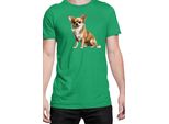 Maglietta Da Uomo Dogs Breeds Chihuahua Dog Breed 006, Man 3XL , Vert