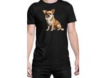 Maglietta Da Uomo Dogs Breeds Chihuahua Dog Breed 006, Man 2XL , Noir