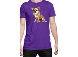 Maglietta Da Uomo Dogs Breeds Chihuahua Dog Breed 006, Man Xl , Lilas