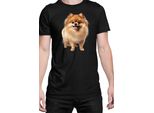 Maglietta Da Uomo Dogs Breeds Pomeranian Dog Breed 005, Man Xl , Noir