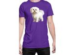 Maglietta Da Uomo Dogs Breeds Maltese Dog Breed 005, Man Xl , Lilas