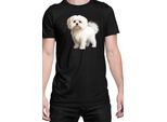 Maglietta Da Uomo Dogs Breeds Maltese Dog Breed 005, Man L , Noir
