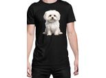 Maglietta Da Uomo Dogs Breeds Maltese Dog Breed 006, Man S , Noir