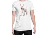 Maglietta Da Uomo Dogs Breeds West Highland White Terrier Dog Breed 005, Man 2XL , Blanc