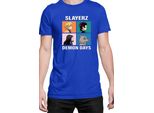 Maglietta Da Uomo Japan Manga Anime Comics Animation Demon Anime Slayer All Slayerz, Man 2XL , Bleu