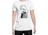 Maglietta Da Uomo Japan Manga Anime Comics Animation My Hero Anime Academia Katsuki, Man 2XL , Blanc