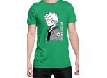 Maglietta Da Uomo Japan Manga Anime Comics Animation My Hero Anime Academia Katsuki, Man 2XL , Vert