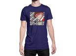 Maglietta Da Uomo Japan Anime Manga Family Anime X Manga Spy Fan Solo Loid, Man 2XL , Bleu Foncé