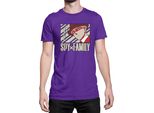 Maglietta Da Uomo Japan Anime Manga Family Anime X Manga Spy Fan Solo Loid, Man 2XL , Lilas