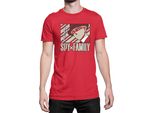 Maglietta Da Uomo Japan Anime Manga Family Anime X Manga Spy Fan Solo Loid, Man 2XL , Rouge