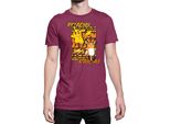 Maglietta Da Uomo Japan Anime Manga Pokemon Pikachu 01 Pikachu Light, Man 2XL , Bordeaux