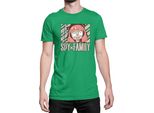 Maglietta Da Uomo Japan Anime Manga Family Anime X Manga Spy Fan Solo Anya, Man 2XL , Vert
