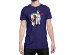 Maglietta Da Uomo Japan Anime Manga Naruto Uzumaki 03 Uzumaki Family, Man Xl , Bleu Foncé
