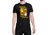 Maglietta Da Uomo Japan Anime Manga Pokemon Pikachu 01 Pikachu Light, Man L , Noir