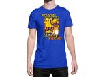 Maglietta Da Uomo Japan Anime Manga Pokemon Pikachu 01 Pikachu Light, Man S , Bleu