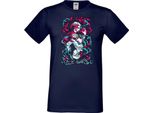Maglietta Da Uomo Japan Manga Animation Comics Demon Anime Slayer Akaza 04 Var-005 Akaza Upper, Man Xl , Bleu Foncé