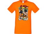 Maglietta Da Uomo Japan Manga Animation Comics Naruto Toad Sage Var-008 Toad Form, Man 3XL , Orange