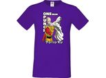 Maglietta Da Uomo Japan Manga Animation Comics One Manga Punch Anime Man Saitama 01 Var-010 One Manga Punch Anime Man Saitama, Man 2XL , Lilas