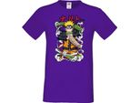 Maglietta Da Uomo Japan Manga Animation Comics Naruto Toad Sage Var-008 Toad Form, Man 2XL , Lilas