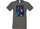 Maglietta Da Uomo Japan Manga Animation Comics Saint Anime Seiya Knights Of The Zodiac Poster Var-026 Saint Anime Seiya Knights Of The Zodiac Poster, Man L , Grigio Scuro