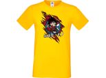 Maglietta Da Uomo Anime Manga Dragon Anime Manga Ball Z Goku Chibi Goku Chibi, Man 2XL , Jaune