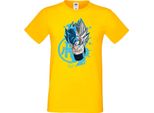 Maglietta Da Uomo Anime Manga Dragon Anime Manga Ball Z Goku Super Saiyan 01 Saiyan, Man 3XL , Jaune