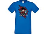 Maglietta Da Uomo Anime Manga Dragon Anime Manga Ball Z Goku Chibi Goku Chibi, Man Xl , Bleu