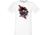 Maglietta Da Uomo Anime Manga Dragon Anime Manga Ball Z Goku Chibi Goku Chibi, Man 2XL , Blanc