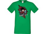 Maglietta Da Uomo Anime Manga Dragon Anime Manga Ball Z Goku Chibi Goku Chibi, Man 2XL , Vert