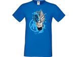 Maglietta Da Uomo Anime Manga Dragon Anime Manga Ball Z Goku Super Saiyan 01 Saiyan, Man 3XL , Bleu
