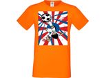 Maglietta Da Uomo Manga Anime Captain Tsubasa 03 Oozora, Man 2XL , Orange