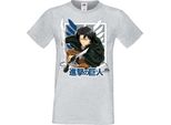 Maglietta Da Uomo Manga Anime Attack Anime On Titan Levi Ackerman 01 Levi Titan Attack, Man 3XL , Gris