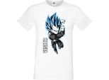 Maglietta Da Uomo Manga Anime Dragon Anime Manga Ball Z Vegeta Vegeta, Man 2XL , Blanc