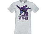 Maglietta Da Uomo Manga Anime Neon Anime Genesis Manga Evangelion Eva Unit 00 Eva Genesis, Man L , Gris