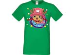 Maglietta Da Uomo Manga Anime One Manga Piece Anime Tony Tony Chopper, Man 3XL , Vert