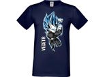 Maglietta Da Uomo Manga Anime Dragon Anime Manga Ball Z Vegeta Vegeta, Man M , Bleu Foncé